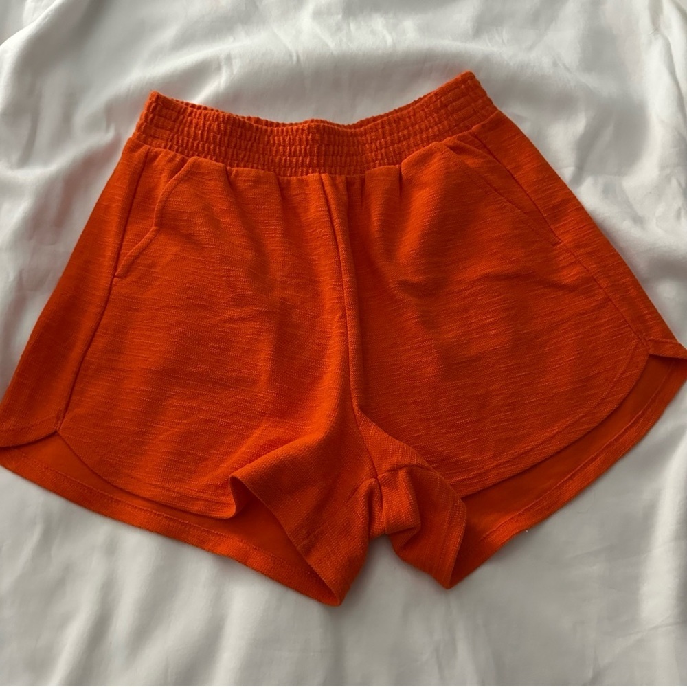 Orange Pull On Shorts